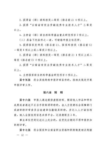 云南省人力资源和社会保障厅云南省药品监督管理局关于印发《云南省药学(药品)技术人员职称评价标准条件(试行)》的通知_Page12